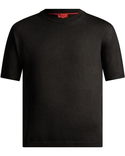 Isaia Wool-blend T-shirt - Black