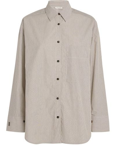 By Malene Birger Organic Cotton Oversized Derris Shirt - Grey