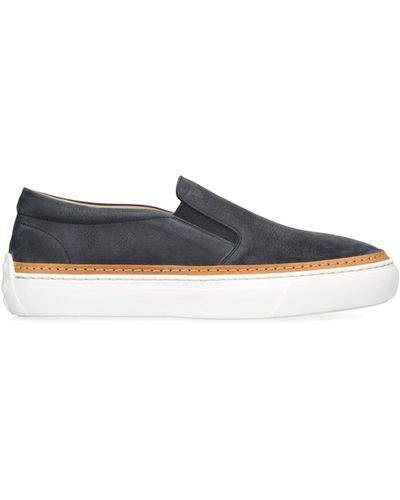 Tod's Leather Slip-on Trainers - Blue