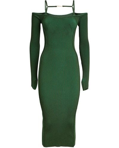 Jacquemus Sierra Midi Dress - Green