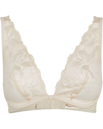 White triangle bra made of lace - MISS LEJABY