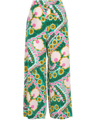 Green Margherita Pants