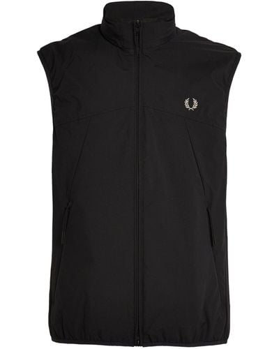 Fred Perry Laurel Wreath Padded Gilet - Black