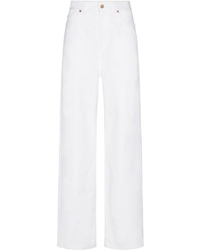 Valentino Garavani Straight Jeans - White