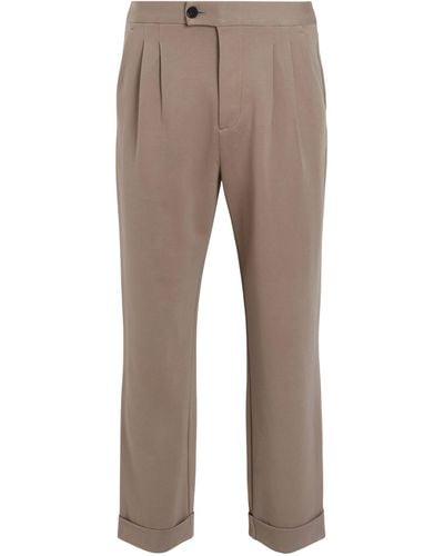 AllSaints Twill Helm Straight Trousers - Grey