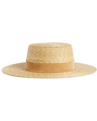 Lack of Color Straw Spencer Boater Hat - Natural