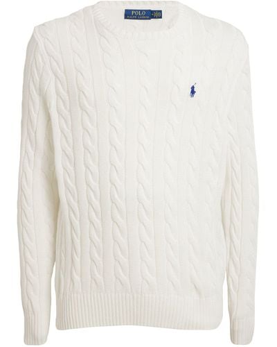 Polo Ralph Lauren Cotton Cable-knit Jumper - White
