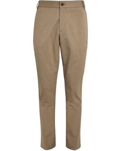 PAIGE Stafford Straight Trousers - Natural
