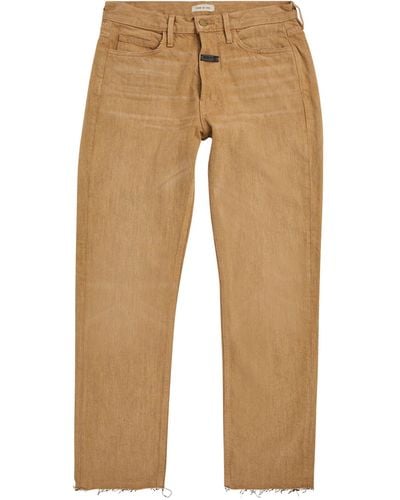 Fear Of God Cotton Straight Jeans - Natural