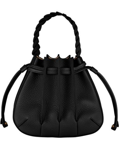 Chopard Mini Leather Gem Bucket Bag - Black