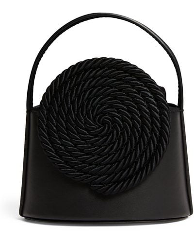 D'Estree Mini Leather Gunther Top-handle Bag - Black
