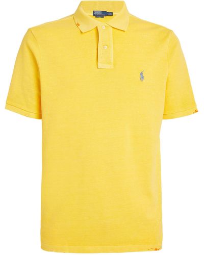 Polo Ralph Lauren Cotton Mesh Polo Shirt - Yellow