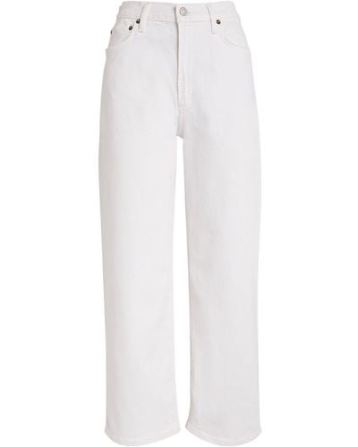 Agolde Harper Crop Jeans - White