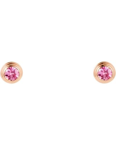 Cartier Rose Gold And Pink Sapphire D'amour Earrings