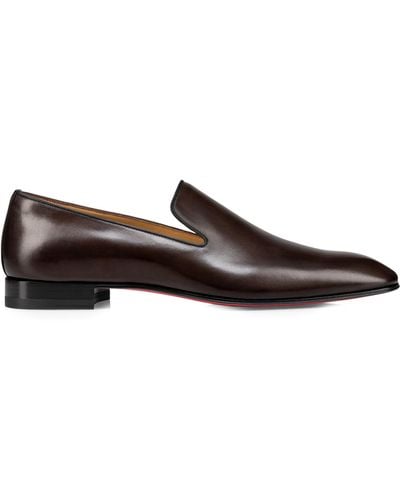 Christian Louboutin Dandelion Leather Loafers - Brown