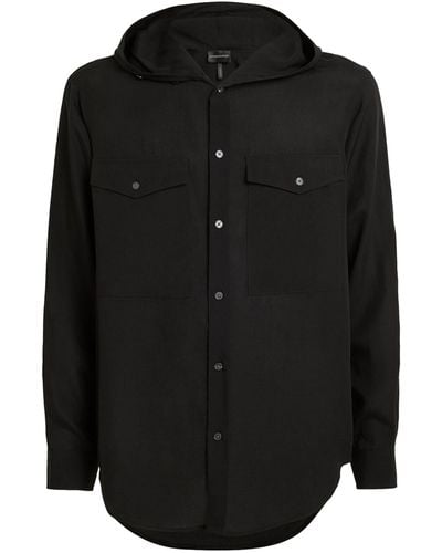 Emporio Armani Hooded Shirt - Black