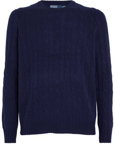 Polo Ralph Lauren Cashmere Cable-knit Jumper - Blue