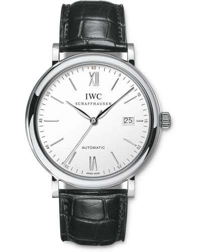 IWC Schaffhausen Stainless Steel Portofino Watch 40mm - Metallic
