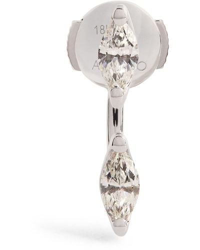 Anita Ko White Gold And Diamond Orbit Single Earring - Metallic