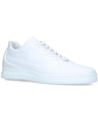 Dunhill Leather Radial Spoiler Trainers - White