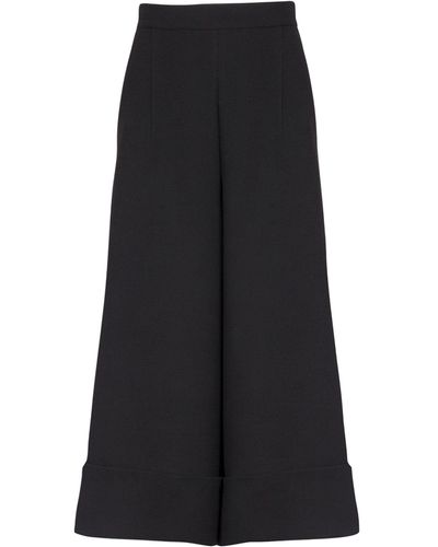 Balmain Wool High-rise Culottes - Black