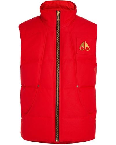Moose Knuckles Down-filled Montreal Gilet - Red
