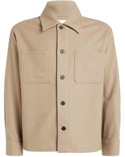 FRAME Wool-blend Overshirt - Natural