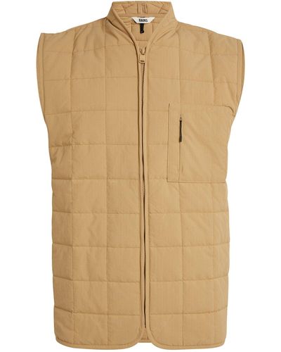 Rains Quilted Liner Gilet - Natural