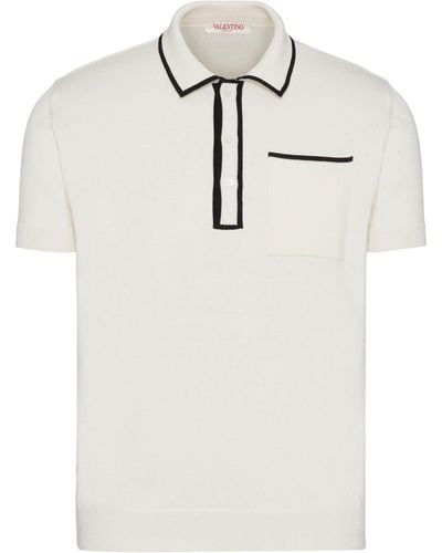 Valentino Cotton Polo Shirt - White
