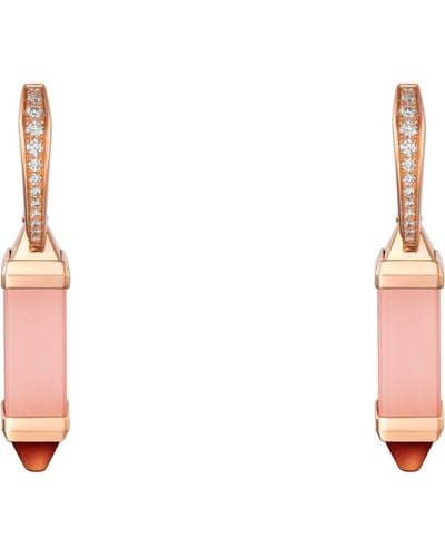 Cartier Rose Gold, Diamond And Gemstone Les Berlingots De Earrings - Pink