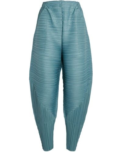 Pleats Please Issey Miyake Thicker Bounce Trousers - Blue