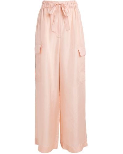 Zimmermann Silk Patch Pocket Halliday Trousers - Pink