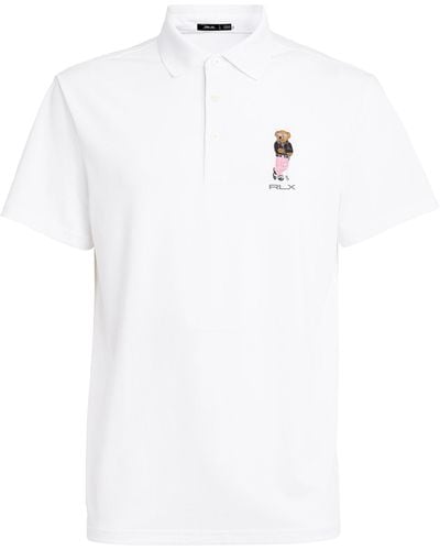 RLX Ralph Lauren Golf Polo Bear Polo Shirt - White