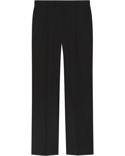 Gucci Wool-blend Tailored Pants - Black