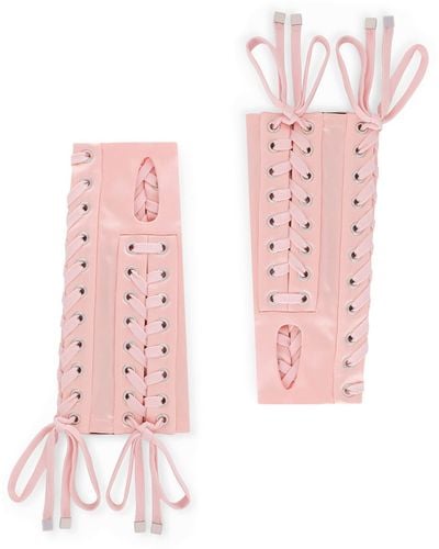 Dolce & Gabbana Fingerless Gloves - Pink