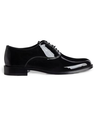 Giorgio Armani Venice Derby Shoes - Black