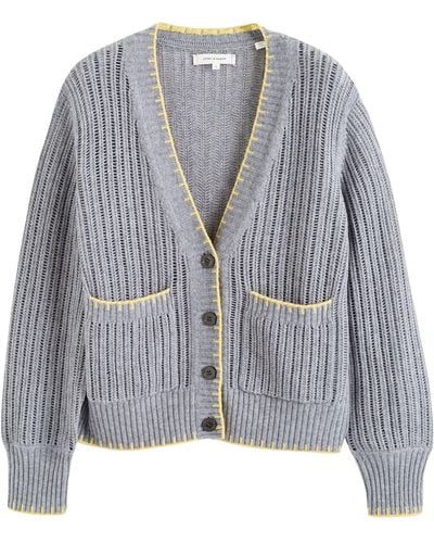 Chinti & Parker Wool-cashmere V-neck Cardigan - Grey