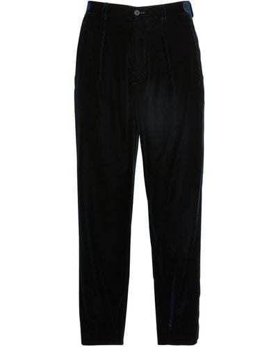 Giorgio Armani Velvet Tailored Pants - Black