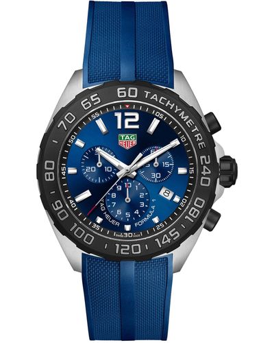 Tag Heuer Stainless Steel Formula 1 Chronograph Watch 44mm in Blue まかろん様専用