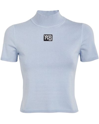 Alexander Wang Logo Patch T-shirt - Blue