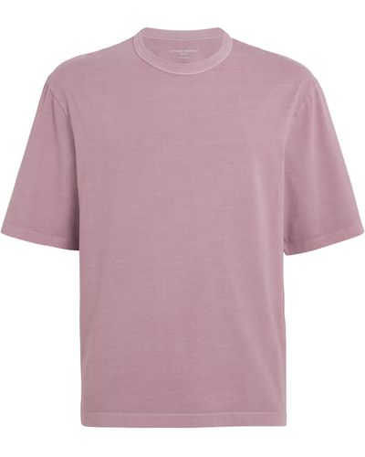 Officine Generale Cotton T-shirt - Purple