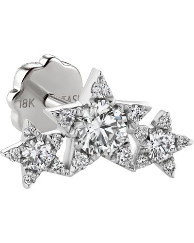 Maria Tash Diamond Celestial Single Garland Earring - White