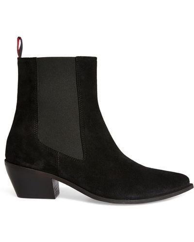 MAX&Co. Suede Ankle Boots - Black