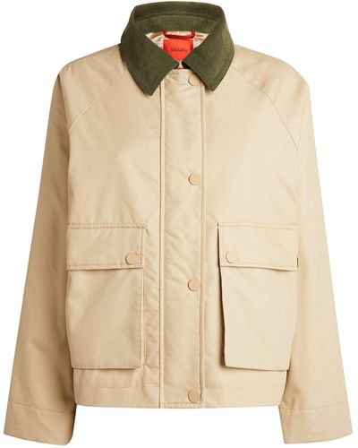 MAX&Co. Gabardine Field Jacket - Natural