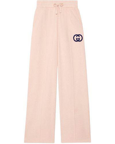 Gucci Cotton Interlocking G Joggers - Pink