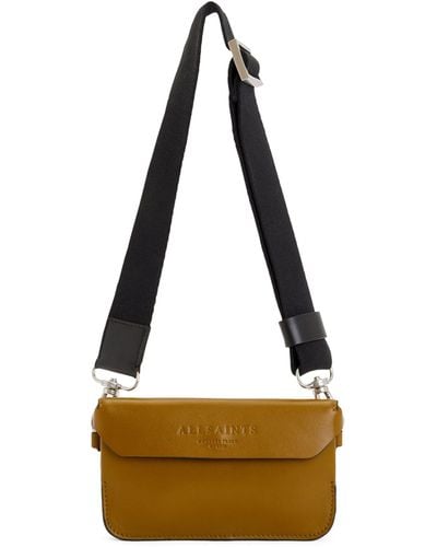 AllSaints Leather Zoe Cross-body Bag - Natural