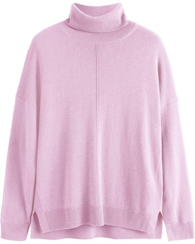 Chinti & Parker Wool-cashmere Rollneck Sweater - Pink