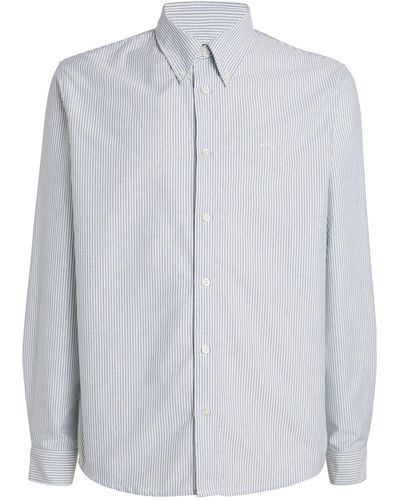 A.P.C. Striped Button-down Shirt - Blue