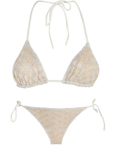 Missoni Open-knit Bikini - White
