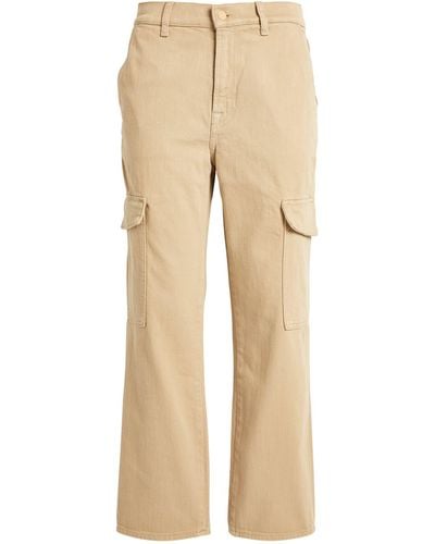 7 For All Mankind Logan Cargo Trousers - Natural